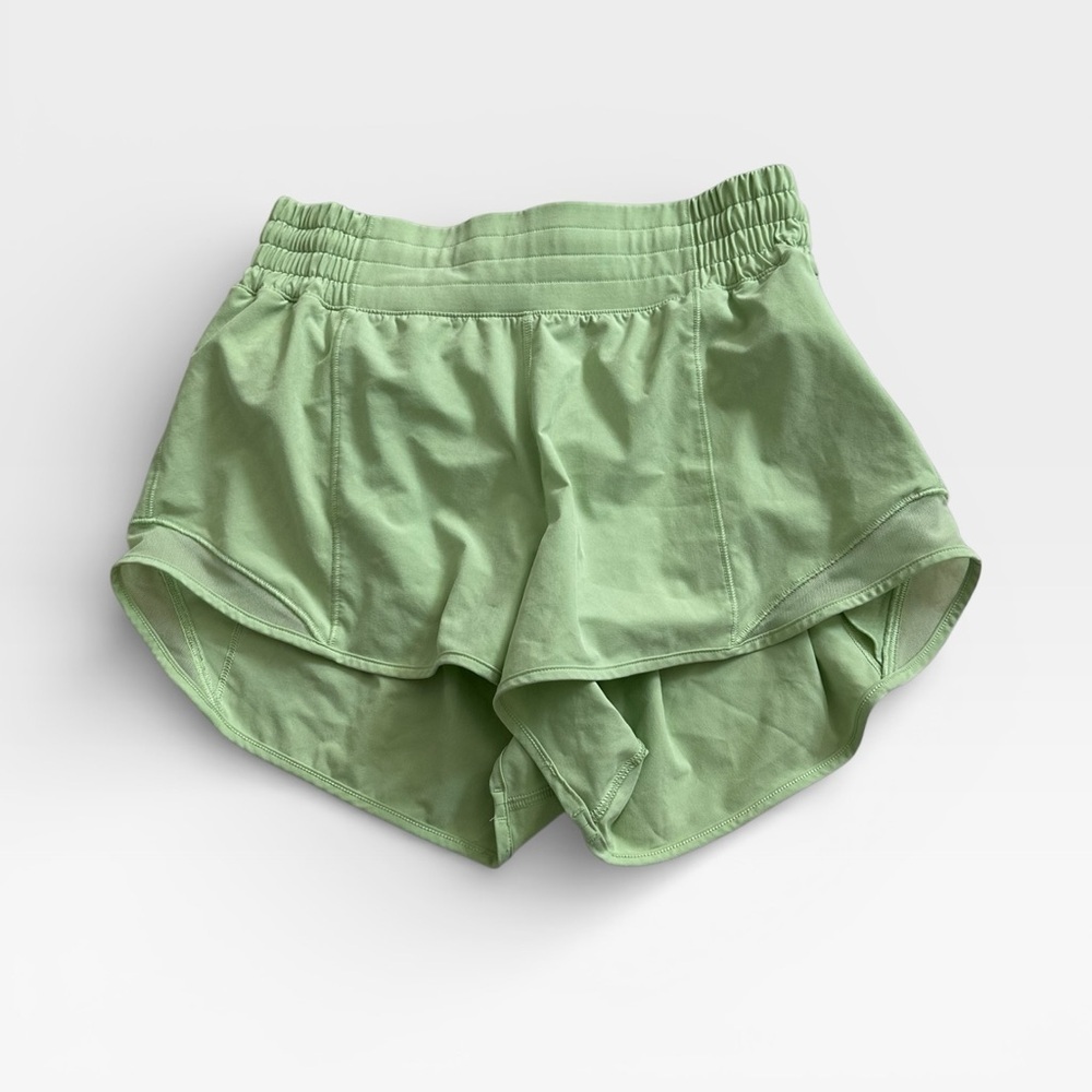 Lululemon Hotty Hot Shorts Lime Green Size 6